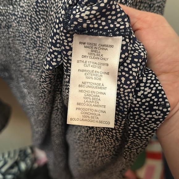 Joie 100% silk top xs polka dot - Picture 5 of 5